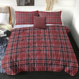 ScotsTee Shop Scottish MacDonald of Lochmaddy (Donald of Loch Mhaddy) Weathered Clan Crest Tartan Plaid Comforter Set
