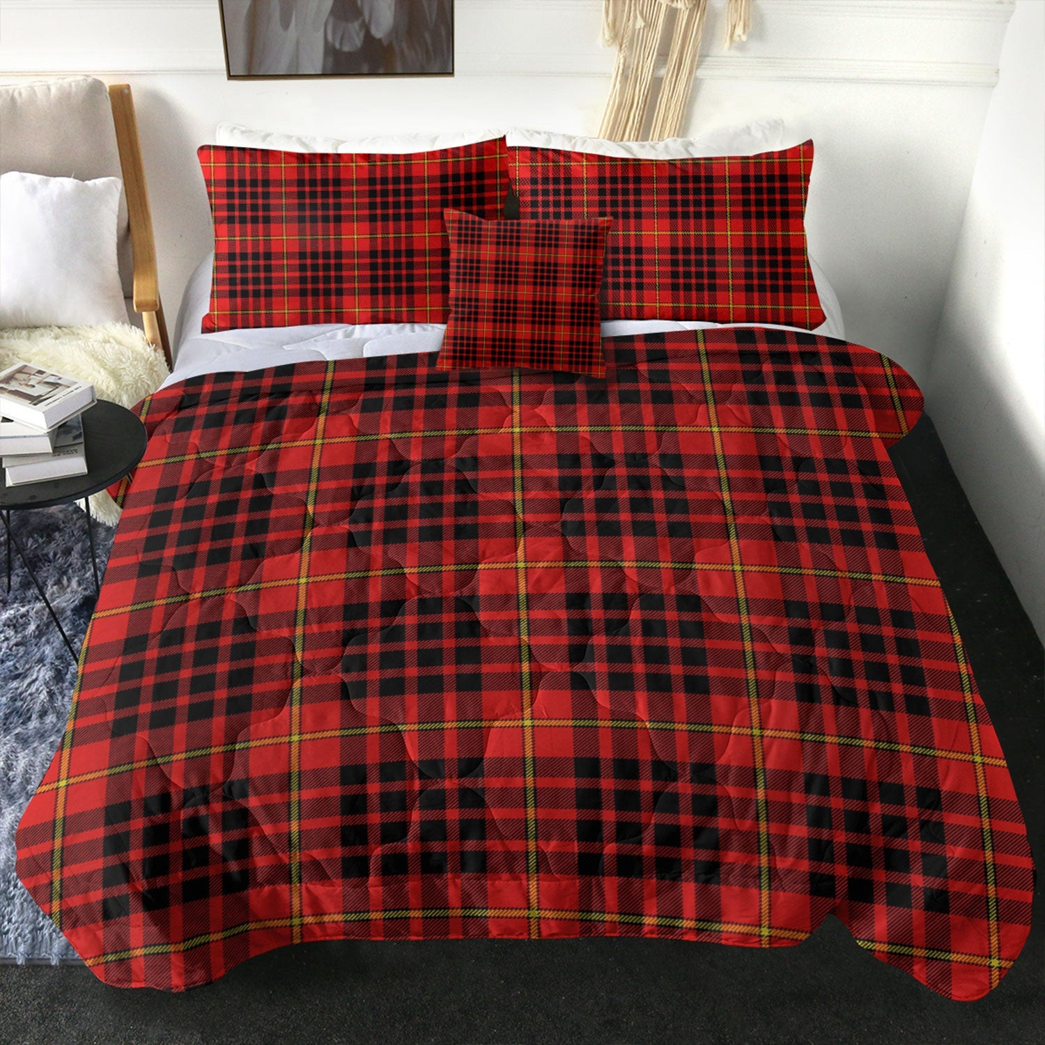 ScotsTee Shop Scottish MacDonald of Ardnamurchan (Donald of Ardnamurchan) Modern Clan Crest Tartan Plaid Comforter Set