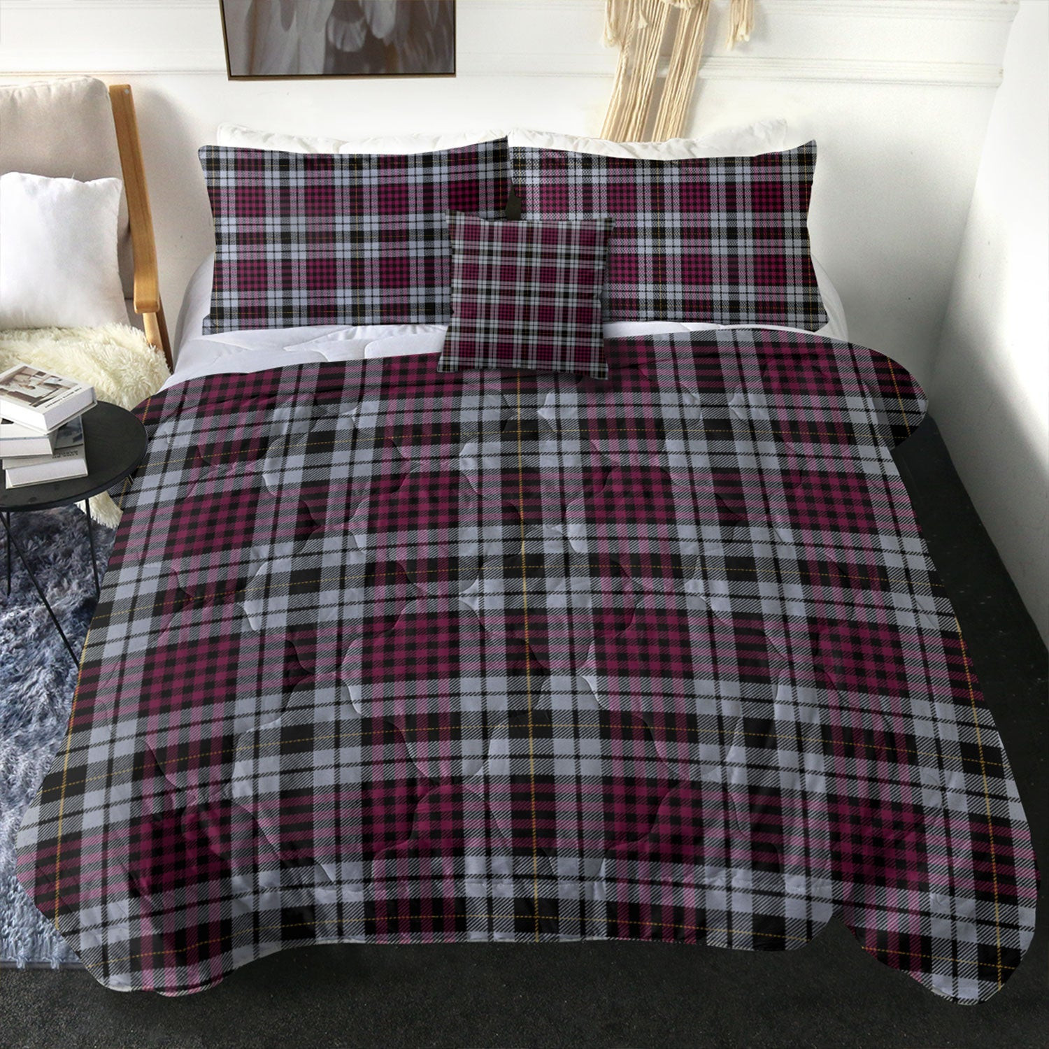 ScotsTee Shop Scottish Little Dress Modern Clan Crest Tartan Plaid Comforter Set
