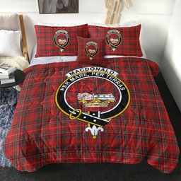 ScotsTee Shop Scottish MacDonald of Staffa (Donald of Staffa) Modern Clan Crest Tartan Plaid Comforter Set
