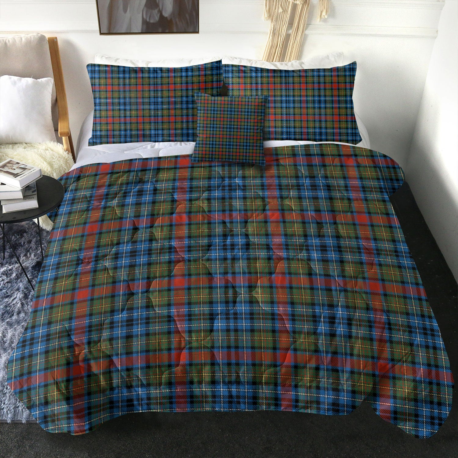 ScotsTee Shop Scottish MacDonald of P.E. Island (Donald of P.E. Island) Ancient Clan Crest Tartan Plaid Comforter Set