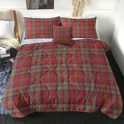 ScotsTee Shop Scottish MacDonald of Glencoe (Donald of Glencoe) Weathered Clan Crest Tartan Plaid Comforter Set