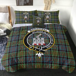 ScotsTee Shop Scottish MacDonald of Clanranald Ancient Clan Crest Tartan Plaid Comforter Set
