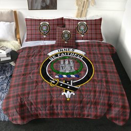 ScotsTee Shop Scottish Innes of Cowie Weathered Clan Crest Tartan Plaid Comforter Set