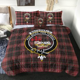 ScotsTee Shop Scottish MacDonald Sir John A (Donald Sir John A) Weathered Clan Crest Tartan Plaid Comforter Set