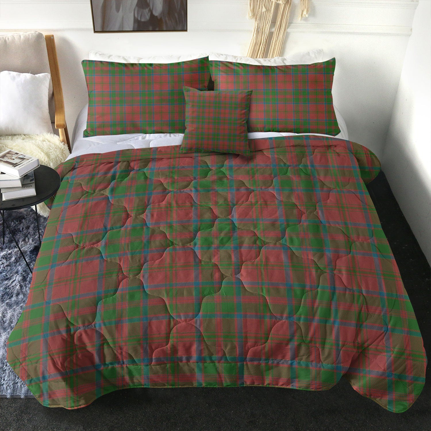 ScotsTee Shop Scottish MacDonald of Glencoe (Donald of Glencoe) Ancient Clan Crest Tartan Plaid Comforter Set