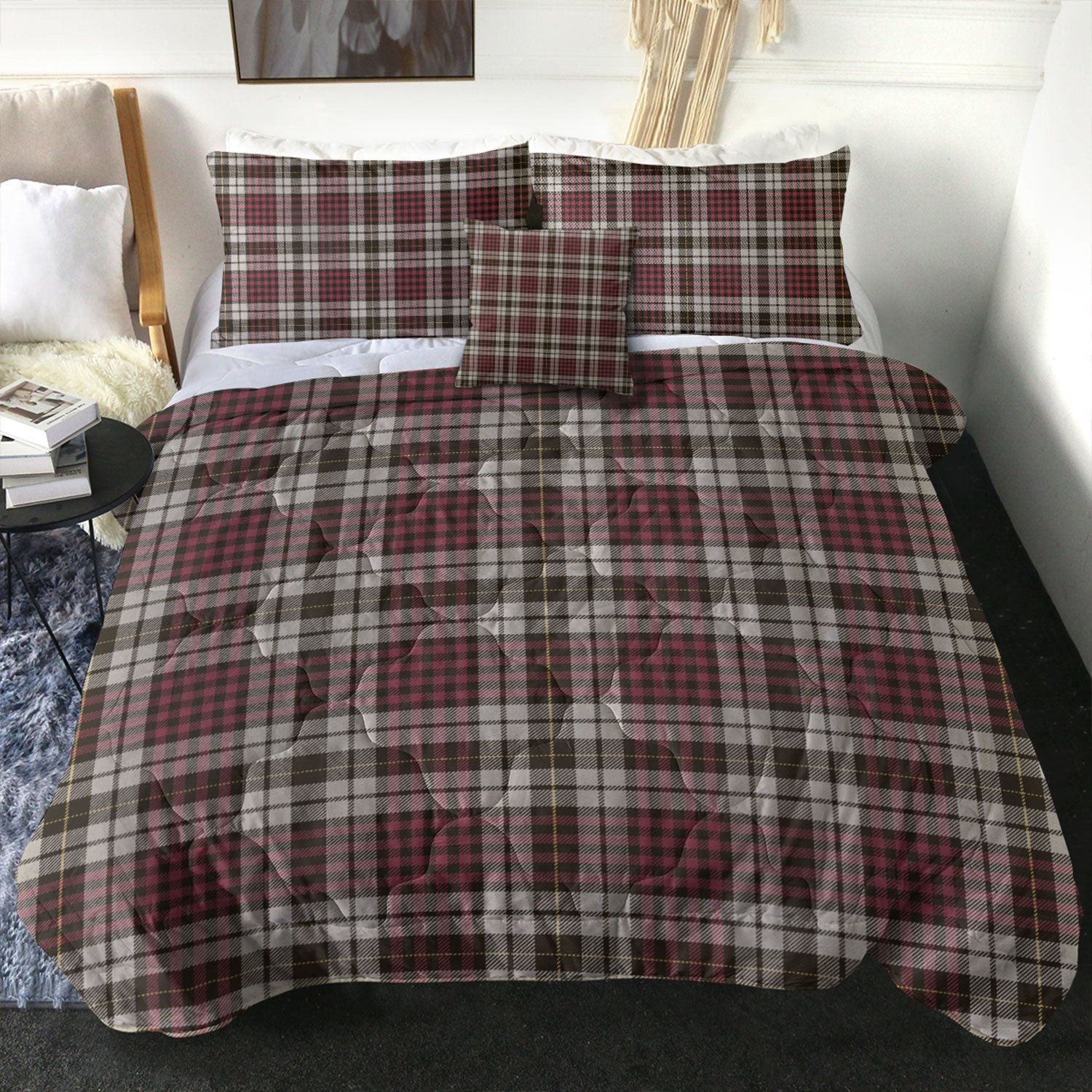 ScotsTee Shop Scottish Little Dress Weathered Clan Crest Tartan Plaid Comforter Set