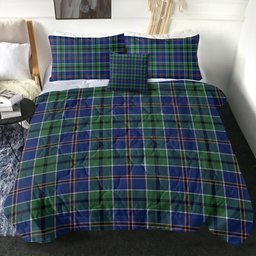 ScotsTee Shop Scottish Leslie of the Hebrides Modern Clan Crest Tartan Plaid Comforter Set