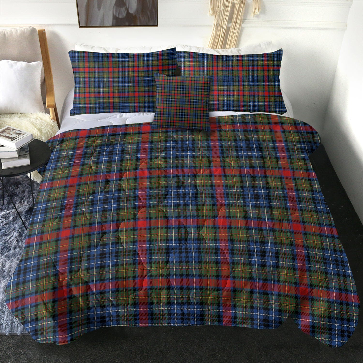 ScotsTee Shop Scottish MacDonald of P.E. Island (Donald of P.E. Island) Modern Clan Crest Tartan Plaid Comforter Set