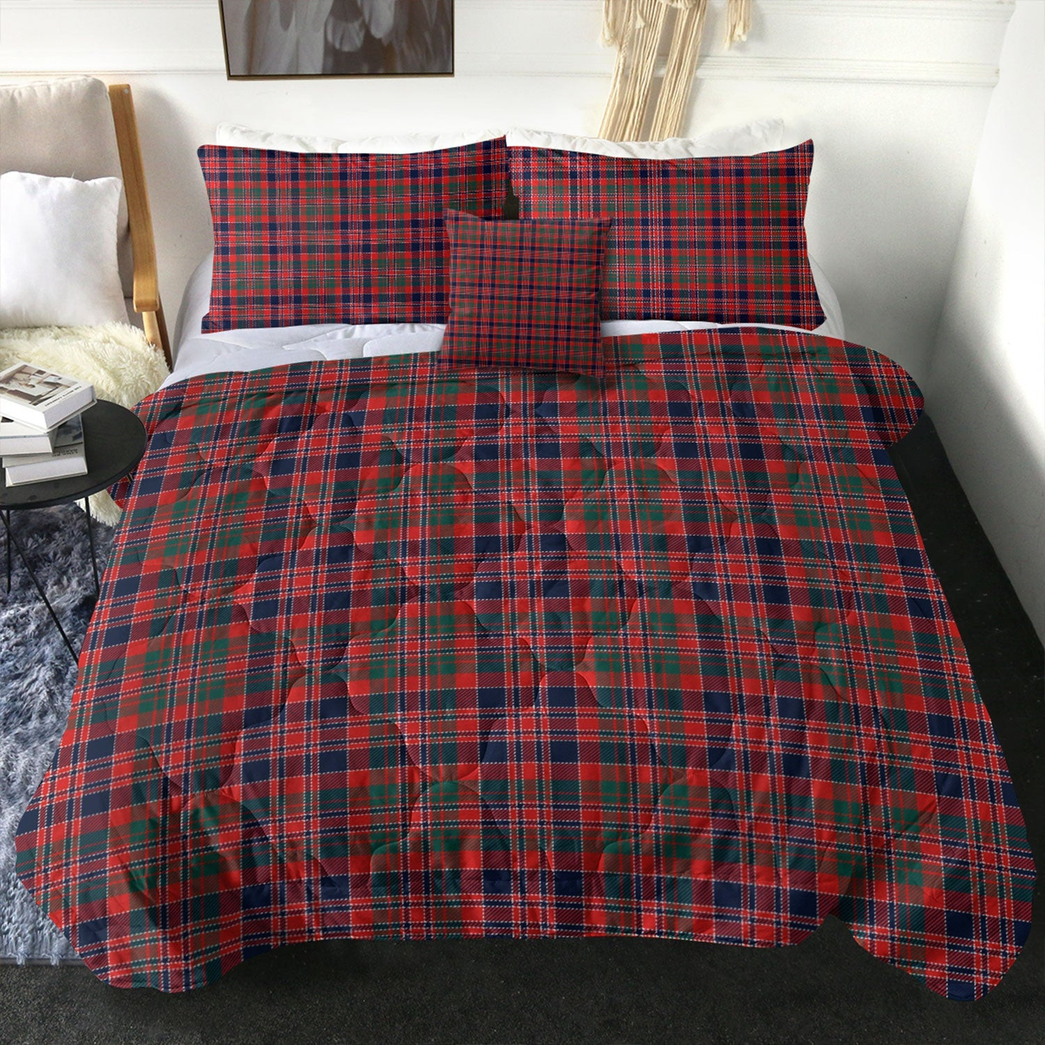 ScotsTee Shop Scottish MacDonald of Boisdale (Donald Boisdale) Modern Clan Crest Tartan Plaid Comforter Set