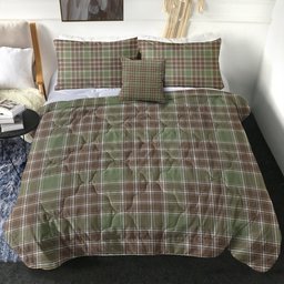 ScotsTee Shop Scottish MacDonald Lord of the Isles; Hunting Weathered Clan Crest Tartan Plaid Comforter Set