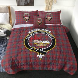 ScotsTee Shop Scottish MacDonald of Aird & Valley (Donald of Aird & Valley) Weathered Clan Crest Tartan Plaid Comforter Set