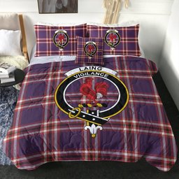 ScotsTee Shop Scottish Laing of Archiestown (Lang of Archiestown) Weathered Clan Crest Tartan Plaid Comforter Set