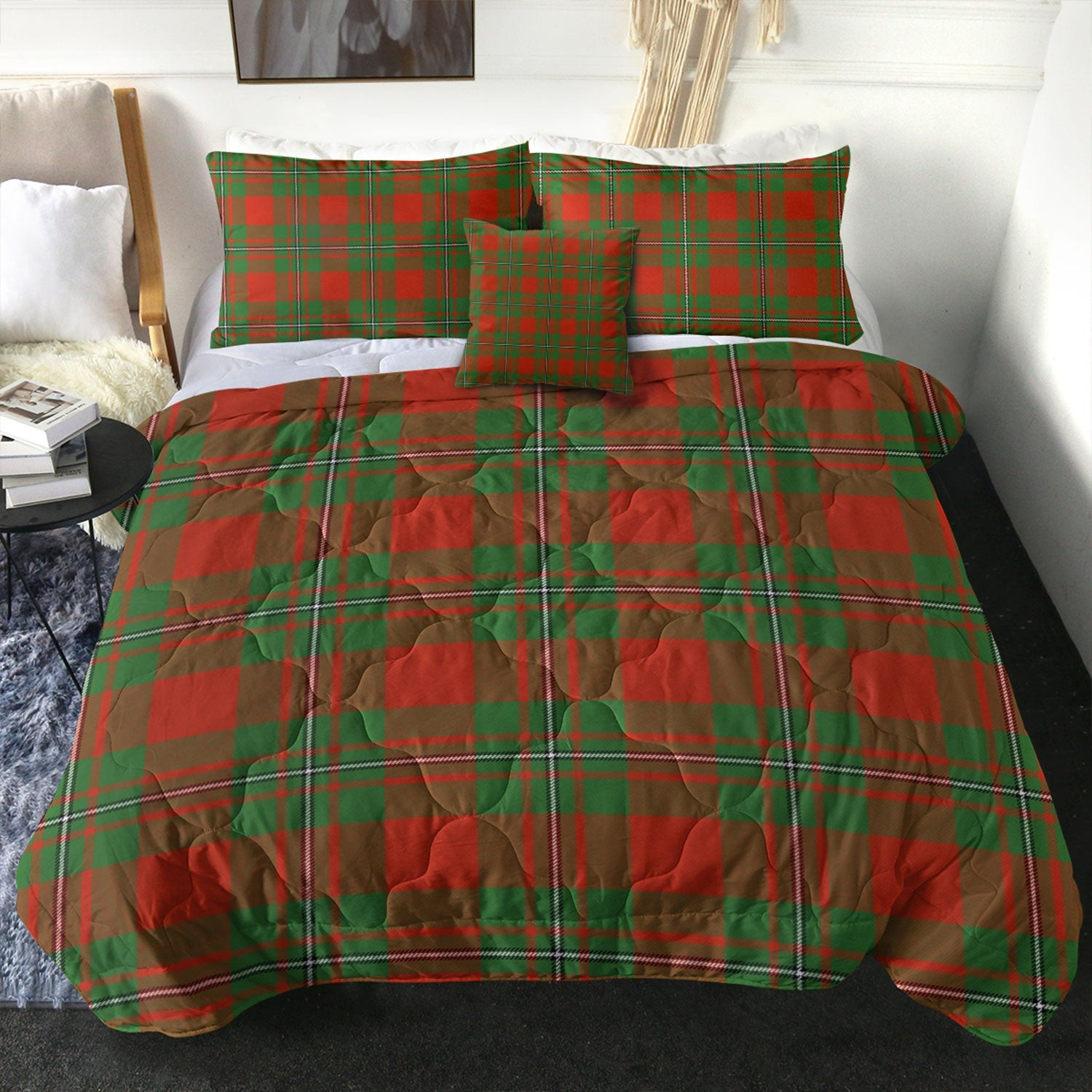 ScotsTee Shop Scottish MacGregor of Cardney (Gregor of Cardney) Ancient Clan Crest Tartan Plaid Comforter Set