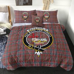 ScotsTee Shop Scottish MacDonald of Boisdale (Donald Boisdale) Weathered Clan Crest Tartan Plaid Comforter Set