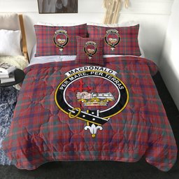 ScotsTee Shop Scottish MacDonald of Glenaladale (Donald of Glenaladale) Weathered Clan Crest Tartan Plaid Comforter Set