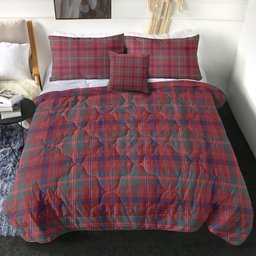 ScotsTee Shop Scottish MacDonald of Glenaladale (Donald of Glenaladale) Weathered Clan Crest Tartan Plaid Comforter Set