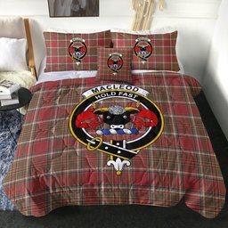 ScotsTee Shop Scottish MacLeod of Gesto Weathered Clan Crest Tartan Plaid Comforter Set