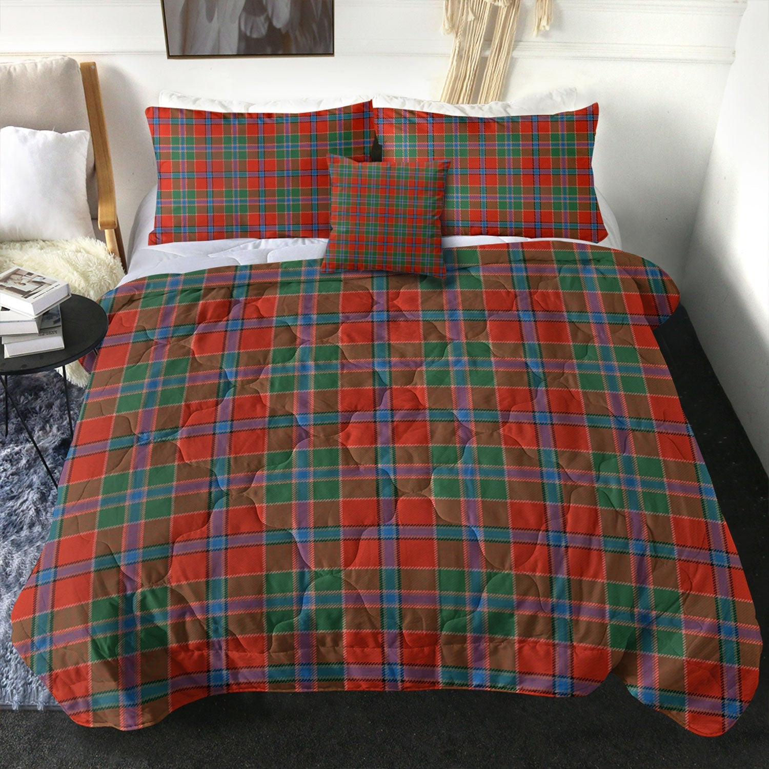 ScotsTee Shop Scottish Murray of Abercairney Ancient Clan Crest Tartan Plaid Comforter Set