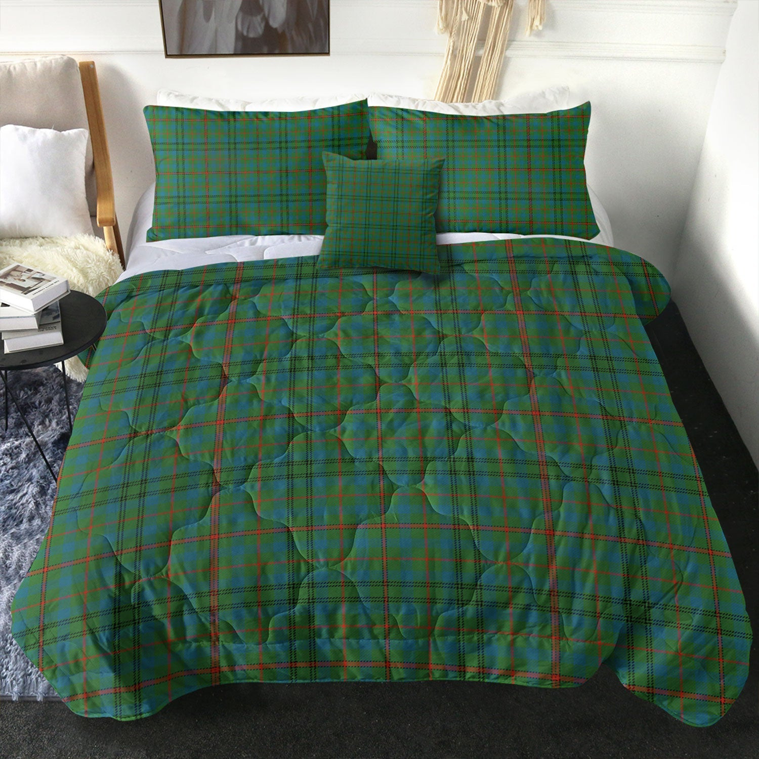 ScotsTee Shop Scottish Moncrieffe of Atholl Ancient Clan Crest Tartan Plaid Comforter Set