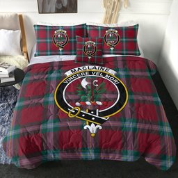 ScotsTee Shop Scottish MacLaine of LochBuie (Cockburn) (MacLaine) Modern Clan Crest Tartan Plaid Comforter Set