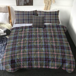 ScotsTee Shop Scottish Reid (Mill City) Weathered Clan Crest Tartan Plaid Comforter Set