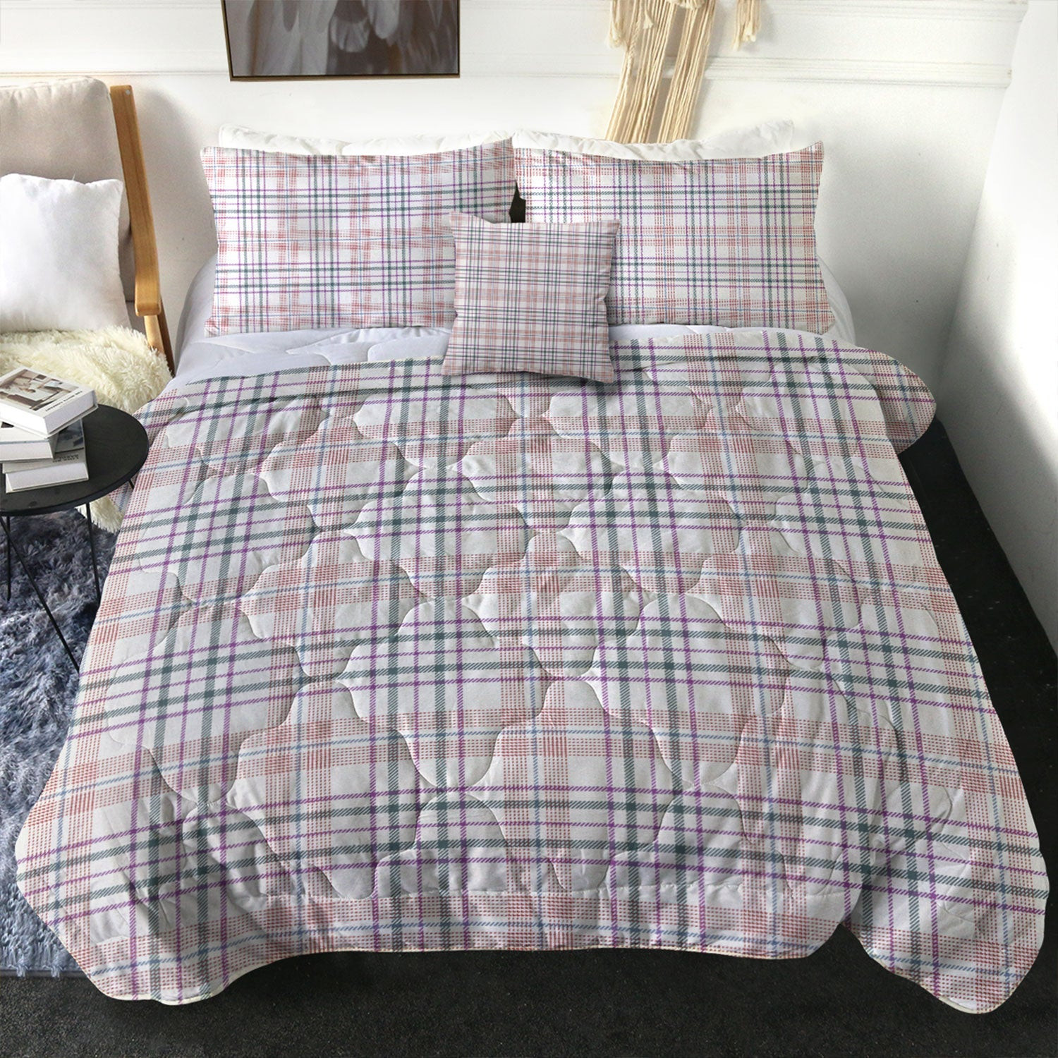 ScotsTee Shop Scottish Shaw Women's Dress Weathered Clan Crest Tartan Plaid Comforter Set