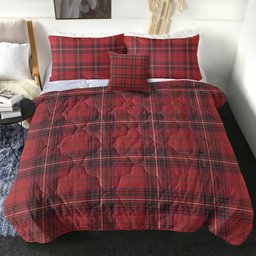 ScotsTee Shop Scottish Stewart of Rothesay Weathered Clan Crest Tartan Plaid Comforter Set