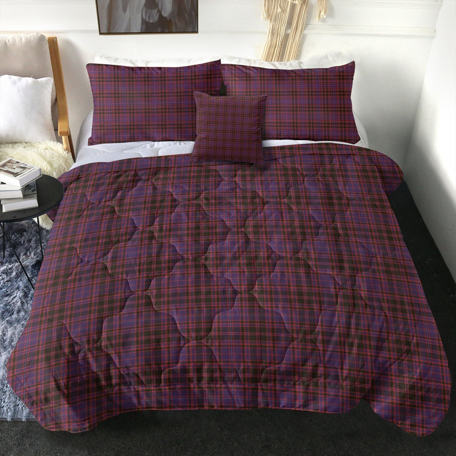 ScotsTee Shop Scottish MacIntyre of Littleport Weathered Clan Crest Tartan Plaid Comforter Set