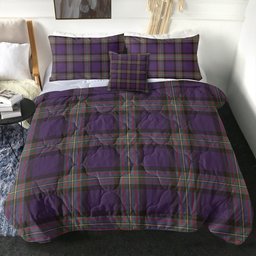 ScotsTee Shop Scottish MacLaren of Broich Weathered Clan Crest Tartan Plaid Comforter Set