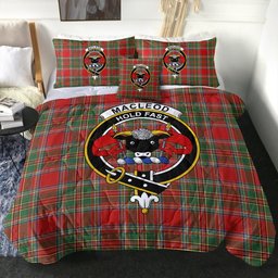 ScotsTee Shop Scottish MacLeod of Gesto Modern Clan Crest Tartan Plaid Comforter Set
