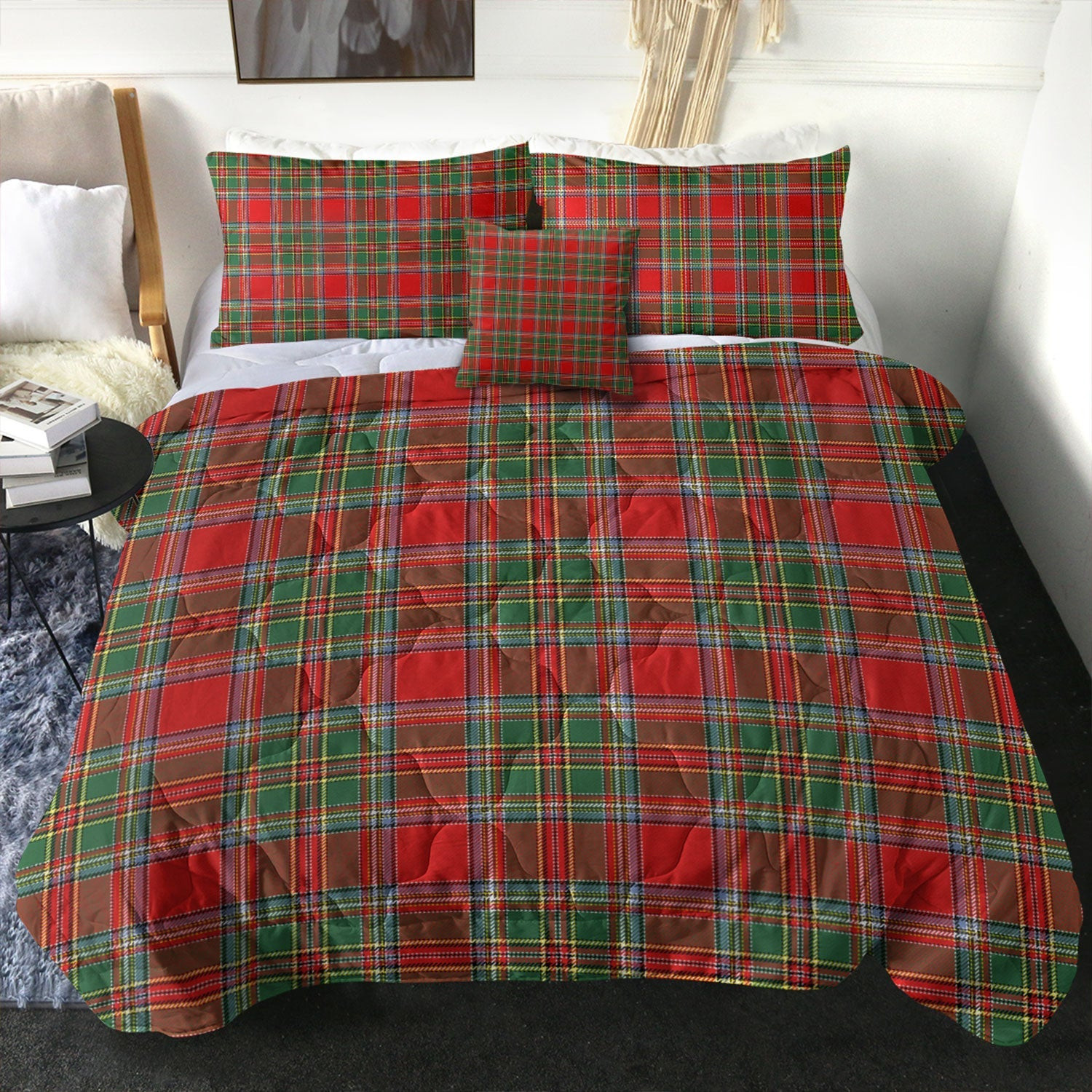 ScotsTee Shop Scottish MacLeod of Gesto Modern Clan Crest Tartan Plaid Comforter Set