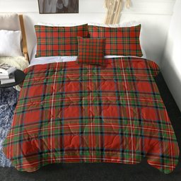 ScotsTee Shop Scottish Stewart Royal (Royal Stewart) Ancient Clan Crest Tartan Plaid Comforter Set