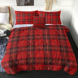 ScotsTee Shop Scottish Stewart of Rothesay Modern Clan Crest Tartan Plaid Comforter Set