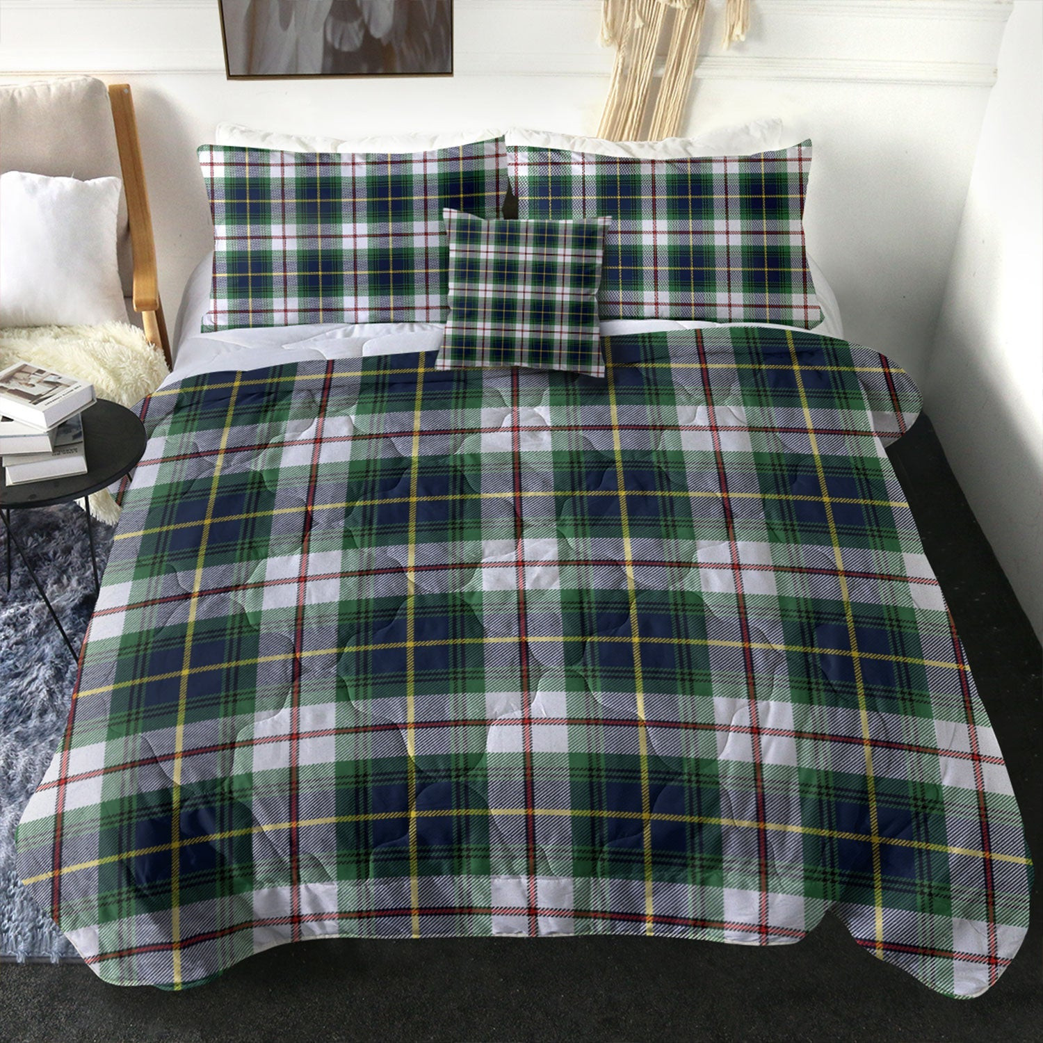 ScotsTee Shop Scottish MacLeod of California Modern Clan Crest Tartan Plaid Comforter Set