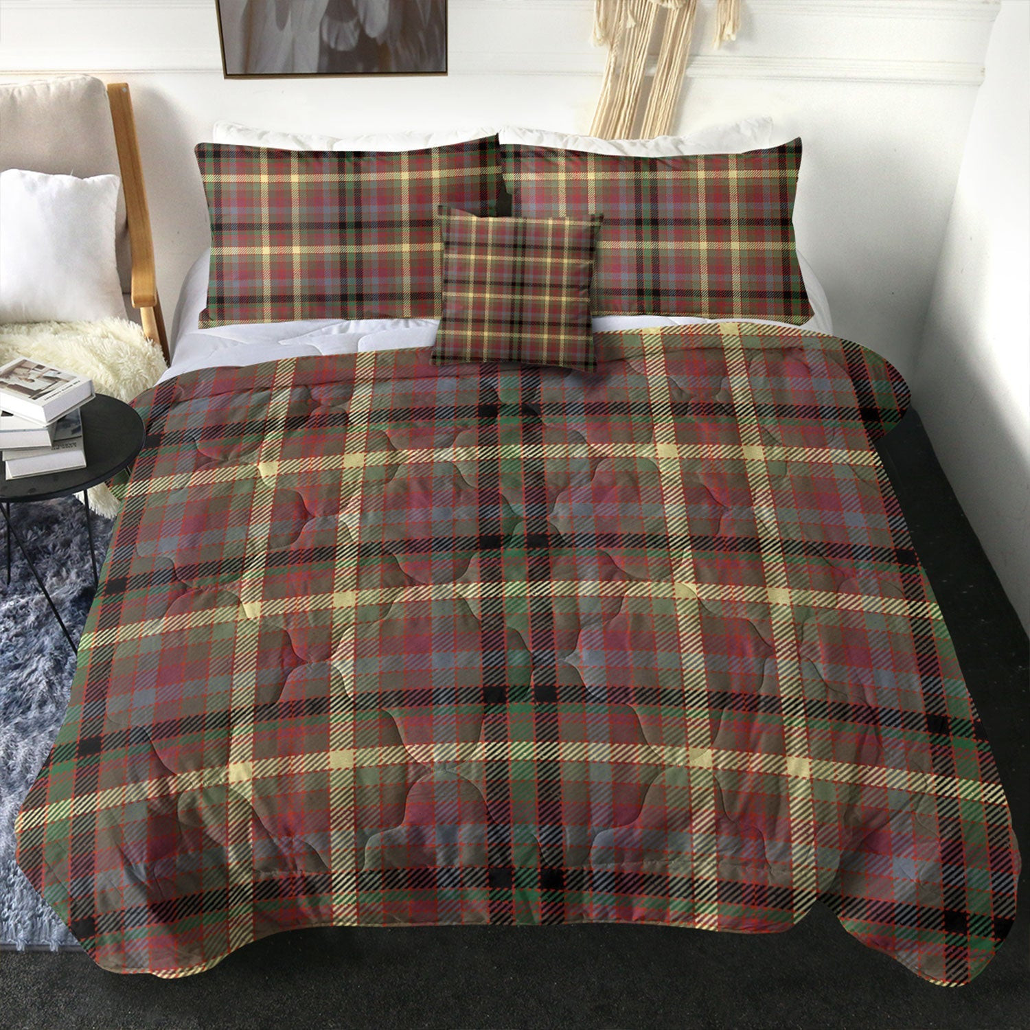 ScotsTee Shop Scottish MacKay of Strathnaver Ancient Clan Crest Tartan Plaid Comforter Set