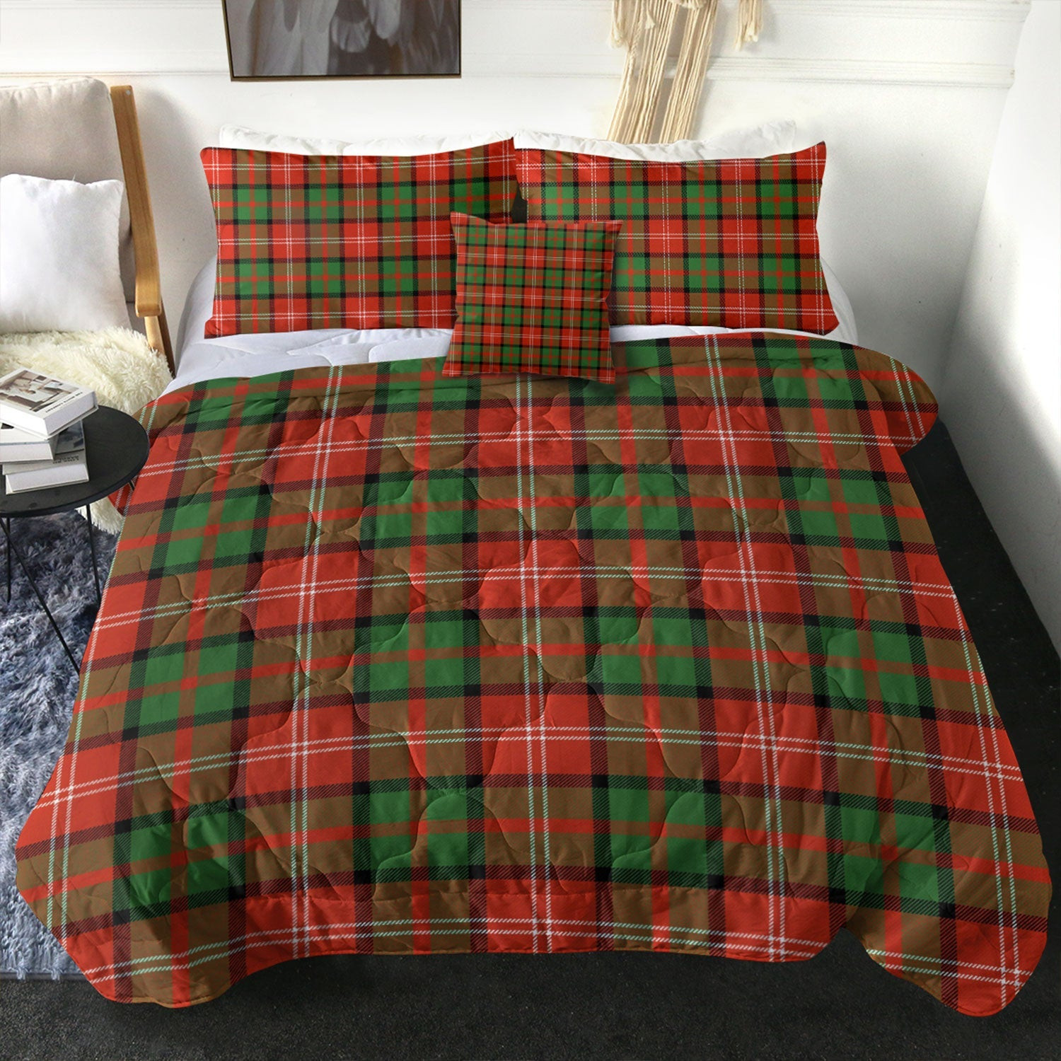 ScotsTee Shop Scottish Nisbet (Nisbit) Ancient Clan Crest Tartan Plaid Comforter Set