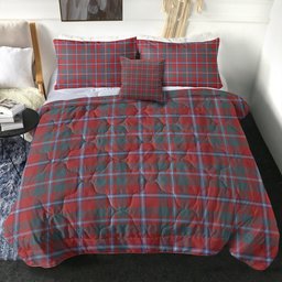 ScotsTee Shop Scottish Murray of Abercairney Portrait (Murray of Abercairney; Portrait) Weathered Clan Crest Tartan Plaid Comforter Set