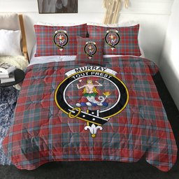 ScotsTee Shop Scottish Murray of Abercairney Weathered Clan Crest Tartan Plaid Comforter Set