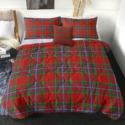 ScotsTee Shop Scottish Stewart of Fingask Modern Clan Crest Tartan Plaid Comforter Set
