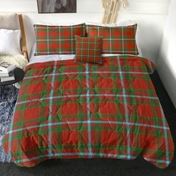 ScotsTee Shop Scottish Stewart of Fingask Ancient Clan Crest Tartan Plaid Comforter Set