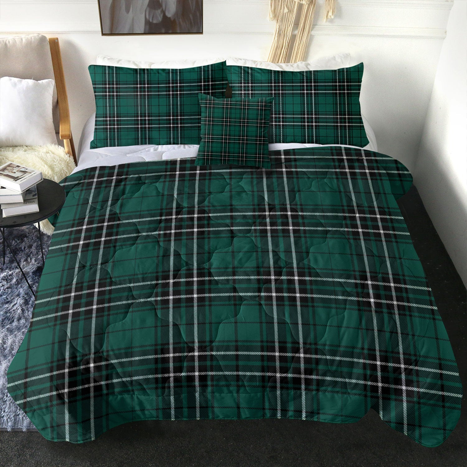 ScotsTee Shop Scottish MacLean of Duart Hunting (Vestiarium Scoticum) Modern Clan Crest Tartan Plaid Comforter Set