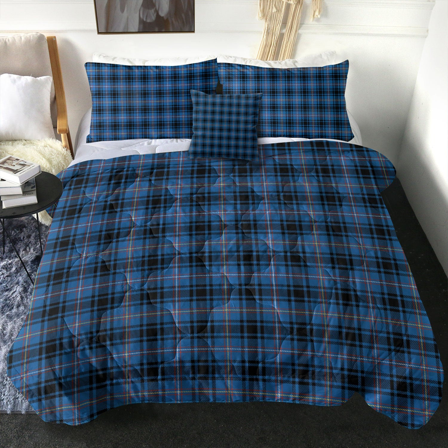ScotsTee Shop Scottish MacIver of Strome Ancient Clan Crest Tartan Plaid Comforter Set