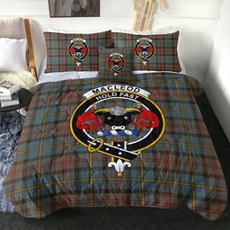 ScotsTee Shop Scottish MacLeod of Harris (MacLeod Hunting) Weathered Clan Crest Tartan Plaid Comforter Set