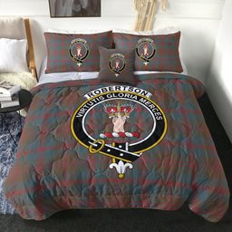 ScotsTee Shop Scottish Robertson of Struan Weathered Clan Crest Tartan Plaid Comforter Set