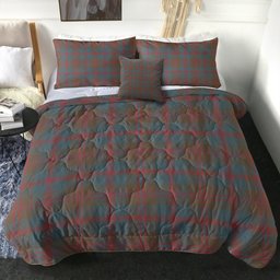ScotsTee Shop Scottish Robertson of Struan Weathered Clan Crest Tartan Plaid Comforter Set