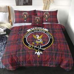 ScotsTee Shop Scottish Stewart of Ardshiel Weathered Clan Crest Tartan Plaid Comforter Set
