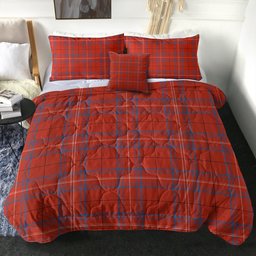 ScotsTee Shop Scottish Rose of Kilravock Ancient Clan Crest Tartan Plaid Comforter Set