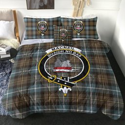 ScotsTee Shop Scottish MacNeil of Barra (MacNeil MacNeill) Weathered Clan Crest Tartan Plaid Comforter Set