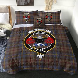 ScotsTee Shop Scottish MacLeod of Skeabost Modern Clan Crest Tartan Plaid Comforter Set